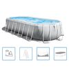 INTEX Above Ground Pool Grey PVC, Steel Large Detachable