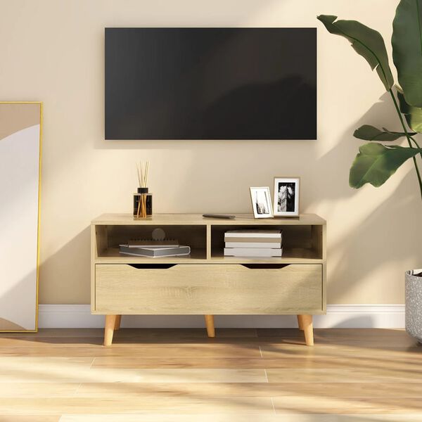 vidaXL TV Cabinet Sonoma Oak Engineered wood Medium TV Cabinet