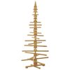 vidaXL Wooden Christmas Tree with Stand Brown 70.87 in Solid pine wood
