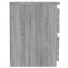 vidaXL Bedside Cabinet Grey sonoma Engineered wood Small Bedside Cabinet