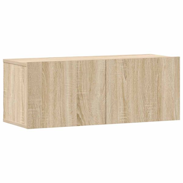vidaXL TV Cabinet Set Set of 3 Sonoma Oak Engineered Wood Medium