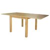 vidaXL Extendable Table Oak Solid Oak, MDF veneer, Plywood Medium