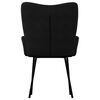 vidaXL Dining Chair Set of 2 Black Velvet (100% polyester), metal, plywood