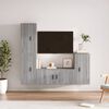 vidaXL TV Cabinet Set Set of 4 Grey Sonoma Engineered Wood