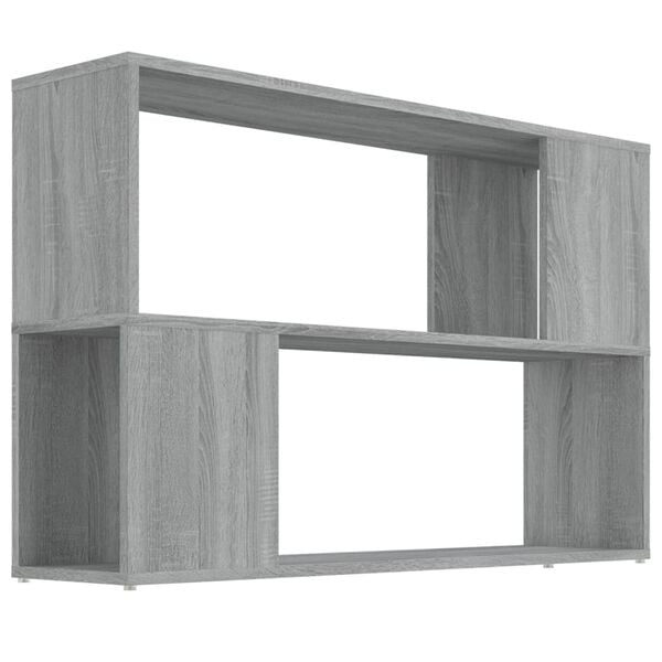 vidaXL Book Cabinet Grey Sonoma Engineered wood Book Cabinet Rectangular