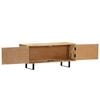 vidaXL TV Stand Natural wood Solid mango wood Compact TV Stand