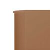 vidaXL Wind Screen Taupe Non-woven fabric, wood 236.2 x 31.5 in