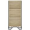 vidaXL Bookcase Sonoma Oak Engineered Wood Standard Bookcase
