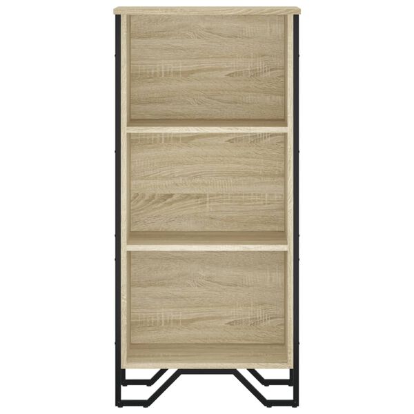 vidaXL Bookcase Sonoma Oak Engineered Wood Standard Bookcase