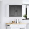 vidaXL Kitchen Wall Cabinet Black Engineered wood Medium