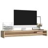 vidaXL Monitor Stand Sonoma Oak 39.4x9.4x5.1" Engineered Wood