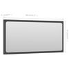 vidaXL Bathroom Furniture Set Gray Engineered wood, acrylic Medium