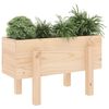 vidaXL Patio Planter  24.4x11.8x15.0" Solid Wood Pine