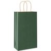 vidaXL Paper Bags 50 pcs with Handles Green 21x11x36 cm