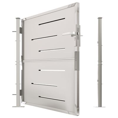 vidaXL Garden Gate 39.4"x39.4" Stainless Steel