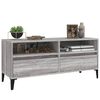 vidaXL TV Cabinet Gray sonoma Engineered wood, metal Medium TV Cabinet