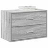 vidaXL Cabinet Grey sonoma Engineered wood Small Storage Cabinet