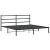 vidaXL Bed Frame Black Steel Full Bed Frame Rectangular Modern