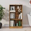 vidaXL Book Cabinet Smoked oak Engineered wood 23.6 x 9.4 x 42.9 in