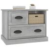 vidaXL Bedside Cabinet Concrete Grey Engineered Wood Medium