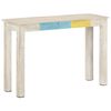 vidaXL Console Table White Mango Wood Sturdy Console Table Rectangular