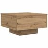 vidaXL Coffee Table Artisan Oak 21.65 x 21.65 x 12.20 in