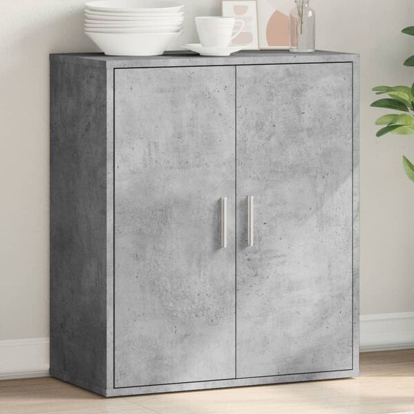 vidaXL Sideboard Concrete Grey Engineered Wood Medium Sideboard
