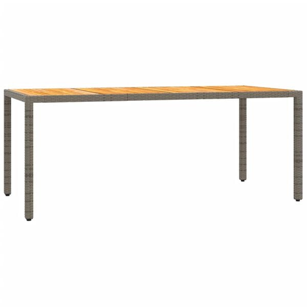 vidaXL Garden Dining Set Grey