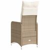 vidaXL Reclining Garden Chair Set of 2 Beige