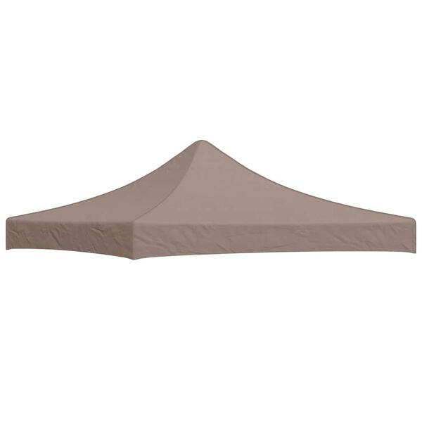 vidaXL Party Tent Roof 9.8'x9.8' Taupe 0.9 oz/ft²
