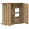 vidaXL Aquarium Stand Artisan Oak Engineered wood Medium Aquarium Stand