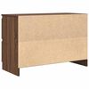 vidaXL TV Cabinet Brown Oak Engineered Wood 31.5 x 13.8 x 21.3 in
