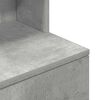 vidaXL Bedside Cabinet Concrete Grey Engineered Wood Extra Tall