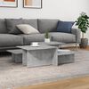 vidaXL Coffee Table Set of 2 Concrete Grey Engineered Wood Medium