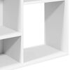 vidaXL Room Divider/Book Cabinet White 39.4"x9.4"x55.1" Engineered Wood