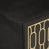 vidaXL Bedside Cabinet Black and natural wood Solid mango wood, iron