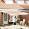 vidaXL Retractable Awning Multicolour 157.48" x 118.11