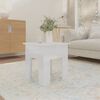 vidaXL Coffee Table High Gloss White Engineered Wood Modern Coffee Table