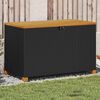 vidaXL Garden Storage Box Black and Brown