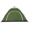vidaXL Camping Tent 5-Person Green Quick Release