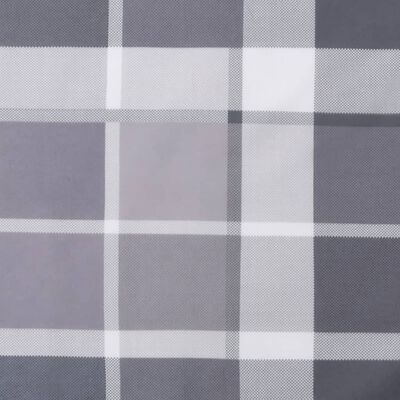 vidaXL Pallet Cushion Gray Check Pattern 47.2"x31.5"x4.7" Fabric