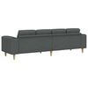 vidaXL Living Room Couch Dark Grey 98.43 x 30.31 x 29.92 in Polyester