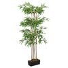 vidaXL Artificial Bamboo Tree Green Bamboo, Textile fiber, Plastic Small
