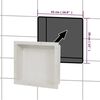 vidaXL Shower Niche Matt White 16.1"x14.2"x3.9"