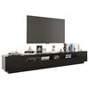 vidaXL TV Cabinet Black Engineered wood Standard TV Cabinet