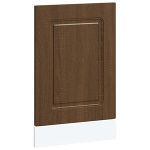 vidaXL Dishwasher Panel Brown Oak Engineered Wood 17.7x0.6x26.4 in