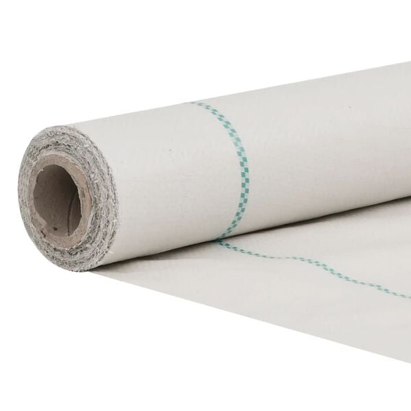 vidaXL Weed Membrane White Polypropylene 4 x 82.0 ft