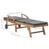 vidaXL Sunlounger Set of 2 Dark Grey