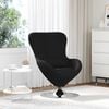 vidaXL Egg Chair Black 24.80 x 28.74 x 35.43 in Fabric