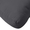vidaXL Pallet Cushion Melange Anthracite 100% Polyester